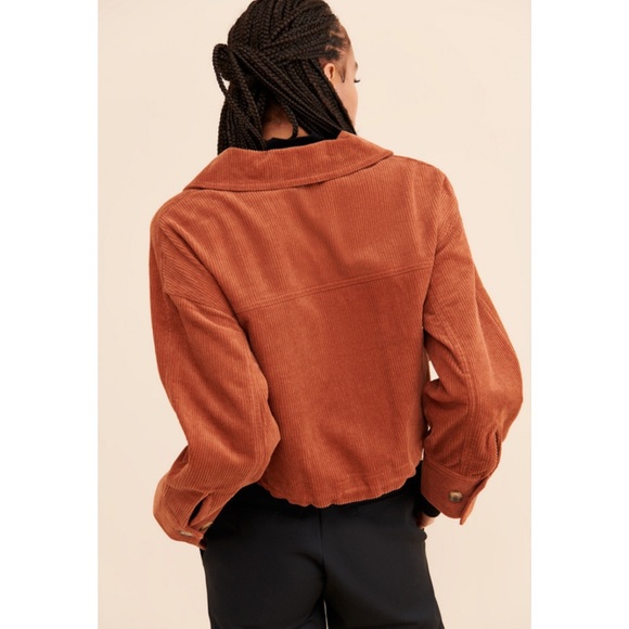 Anthropologie J.O.A Corduroy Cropped Utility Jacket - Picture 2 of 14